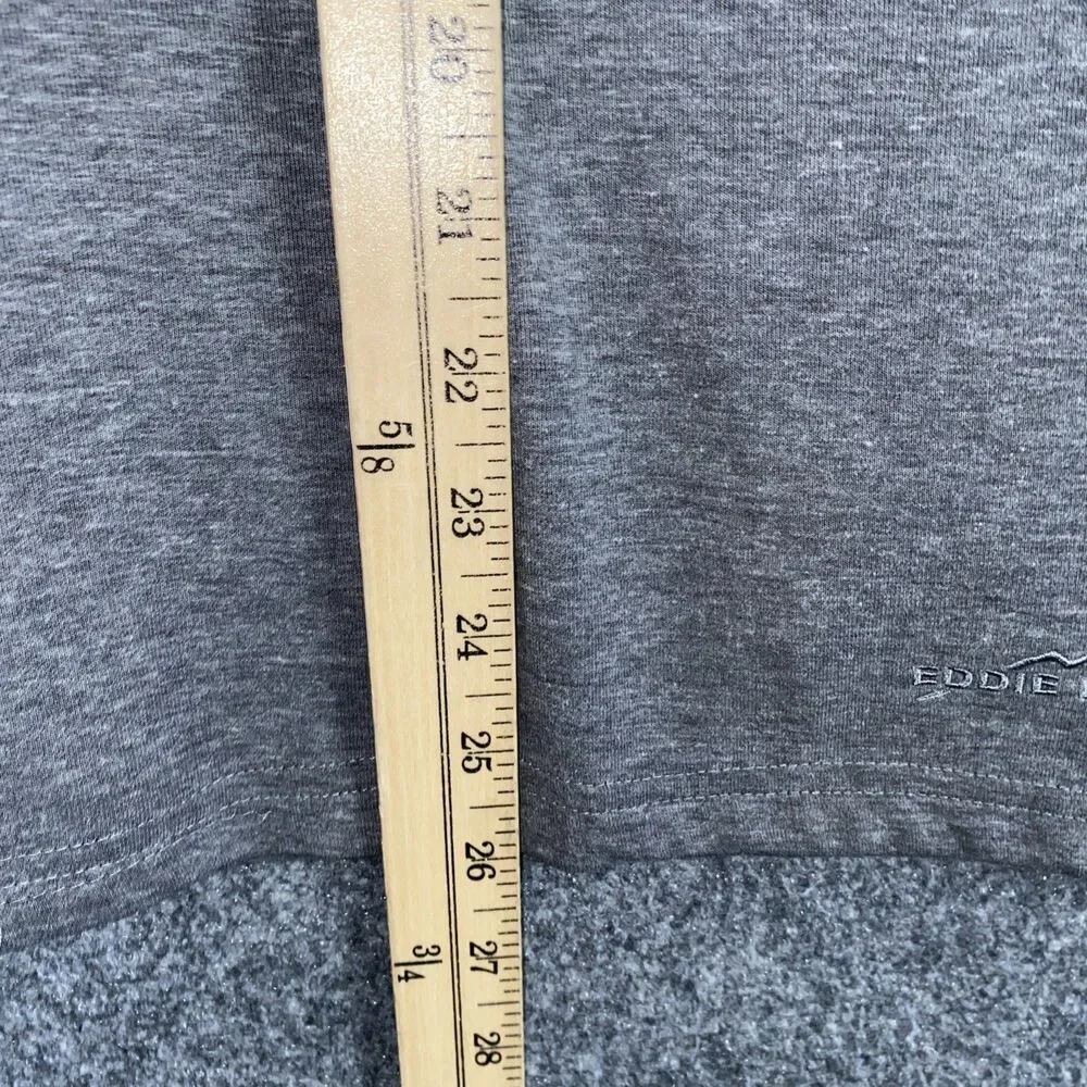 Eddie Bauer 1/4 Zip Pullover Mens Size L Gray Mix Media Casual Outdoors